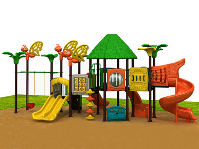Outdoor Playhouse Swing Set for Nursery LZ-023